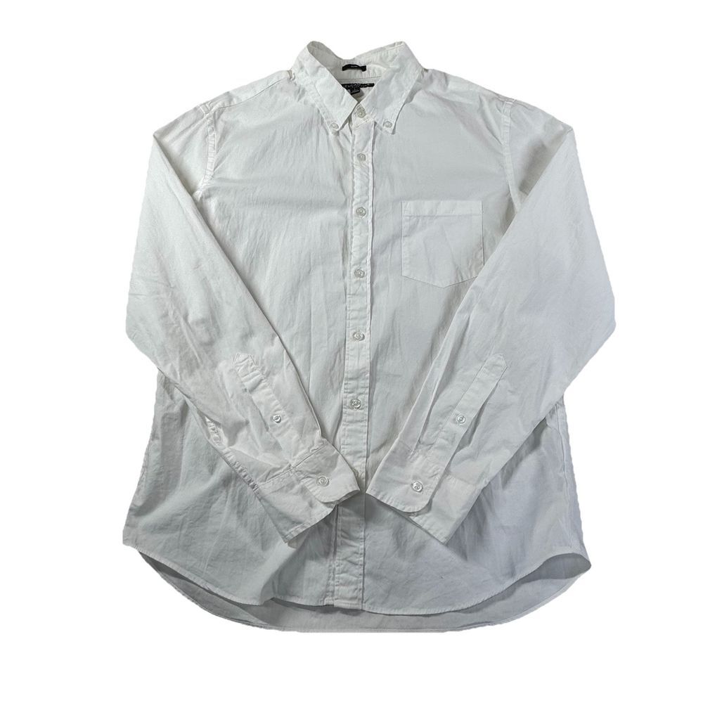 J CREW‎ Mercantile Flex Slim Shirt Men's Large White NWT Office Career